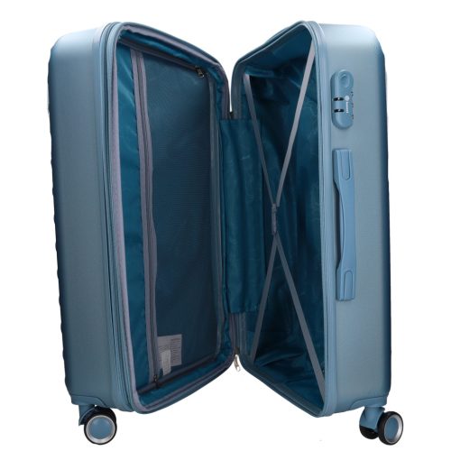 5823 kék bőrönd szett