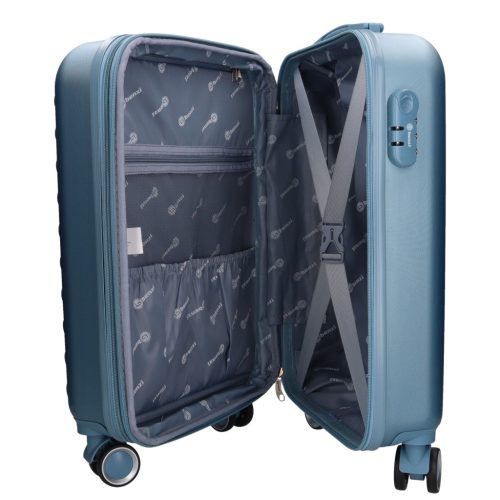 5823 kék bőrönd szett