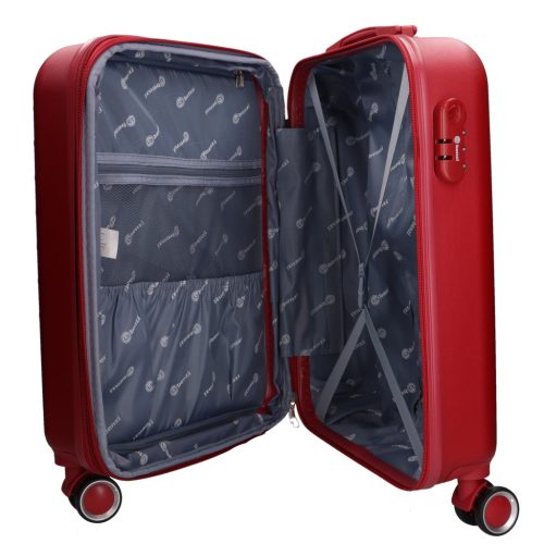 5823 bordó bőrönd szett