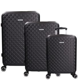 5823 fekete bőrönd szett