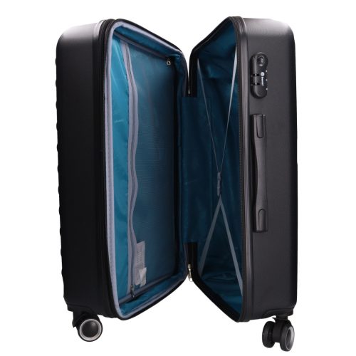 5823 fekete bőrönd szett