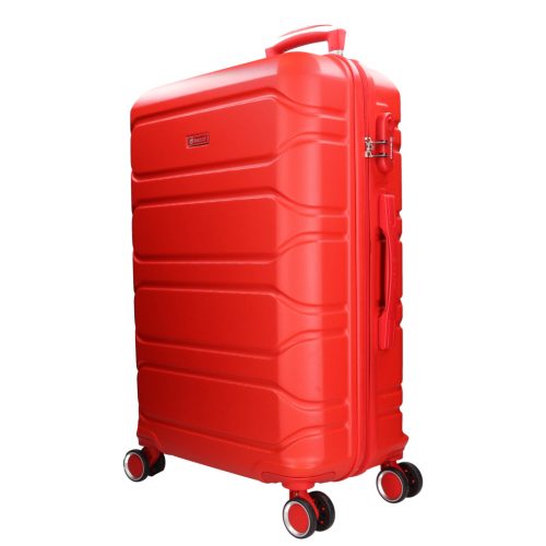 5807 piros  bőrönd szett