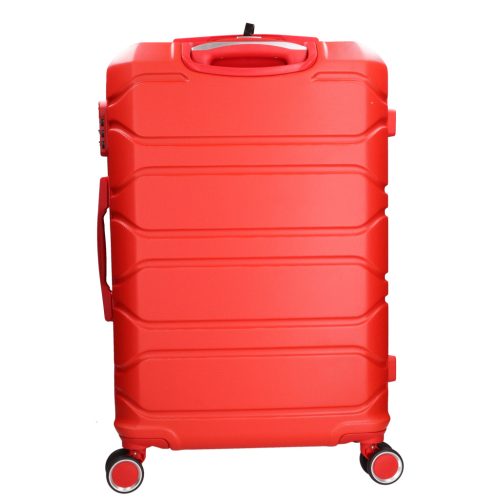 5807 piros  bőrönd szett