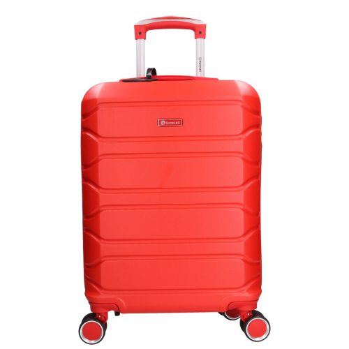 5807 piros  bőrönd szett