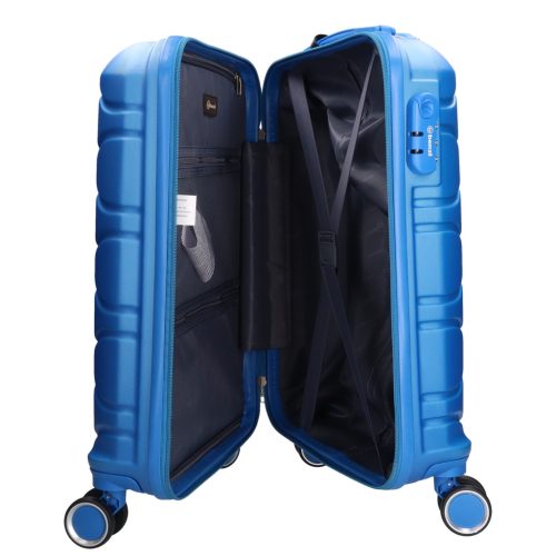 5807 világos kék bőrönd szett