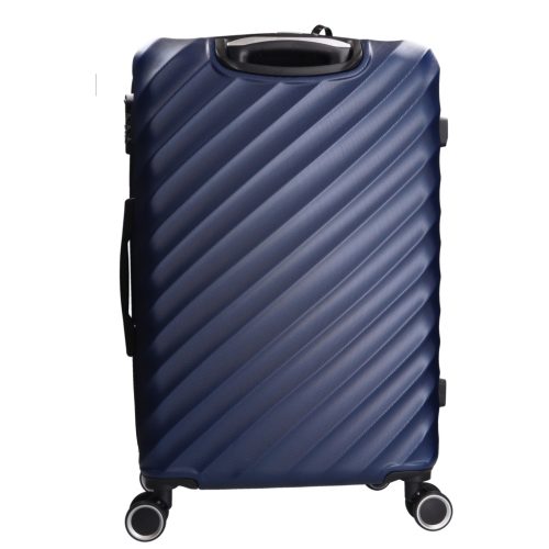 5812 sötétkék bőrönd szett 4 részes