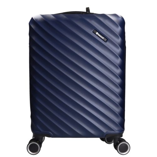 5812 sötétkék bőrönd szett 4 részes