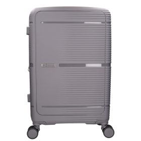 5899 szürke háromrészes bőrönd szett