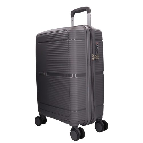 5899 szürke háromrészes bőrönd szett