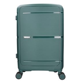 5899 zöld háromrészes bőrönd szett