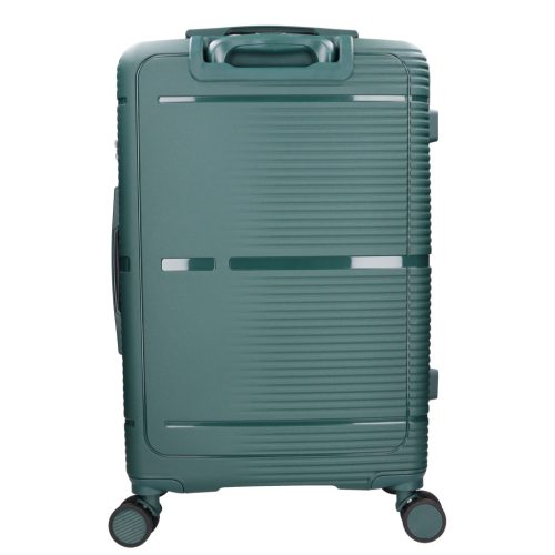 5899 zöld háromrészes bőrönd szett