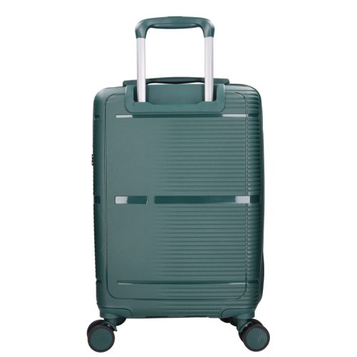 5899 zöld háromrészes bőrönd szett