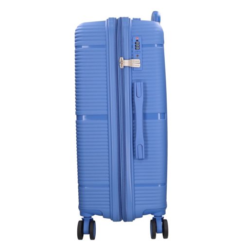 5899 kék háromrészes bőrönd szett