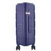 5901 kék háromrészes bőrönd szett