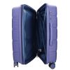 5901 kék háromrészes bőrönd szett