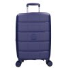 5901 kék háromrészes bőrönd szett
