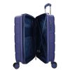 5901 kék háromrészes bőrönd szett