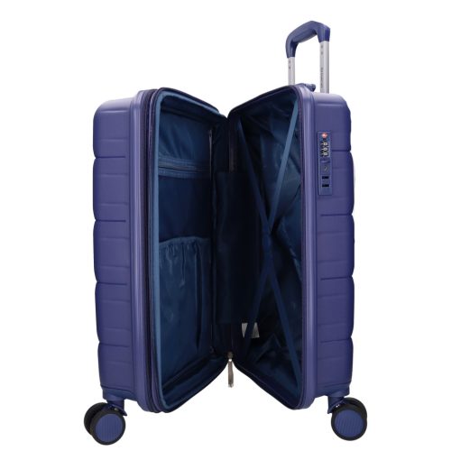 5901 kék háromrészes bőrönd szett