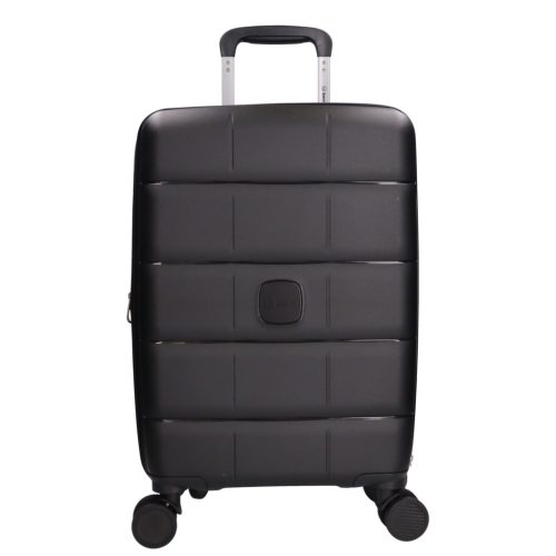 5901 fekete háromrészes bőrönd szett