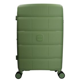 5901 zöld háromrészes bőrönd szett