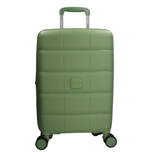 5901 zöld háromrészes bőrönd szett