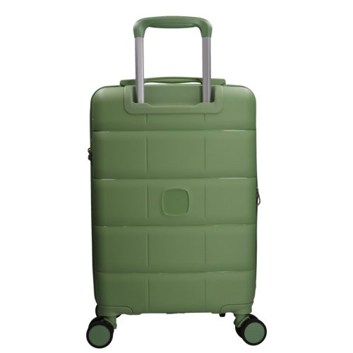 5901 zöld háromrészes bőrönd szett