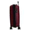 5904 bordó háromrészes bőrönd szett