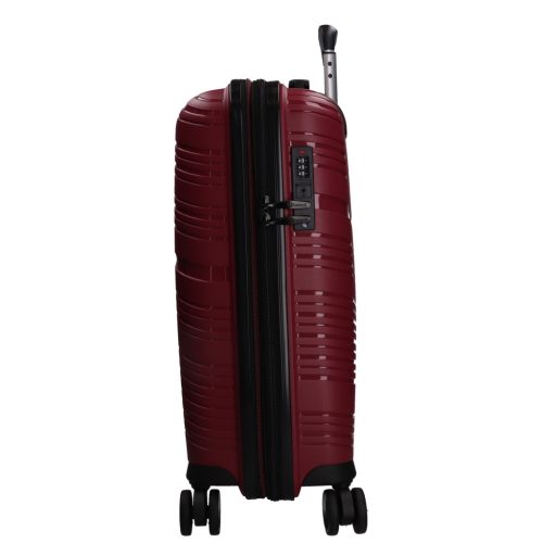 5904 bordó háromrészes bőrönd szett