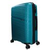 5904 türkiz háromrészes bőrönd szett