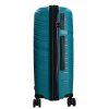 5904 türkiz háromrészes bőrönd szett