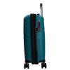 5904 türkiz háromrészes bőrönd szett