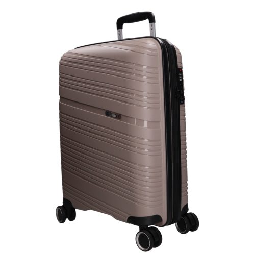 5904 szürke háromrészes bőrönd szett