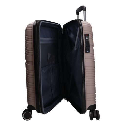 5904 szürke háromrészes bőrönd szett