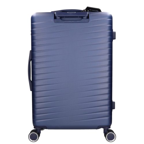 5909 kék három részes bőrönd szett