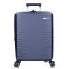 5909 kék három részes bőrönd szett
