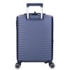 5909 kék három részes bőrönd szett