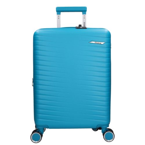 5909 petrol három részes bőrönd szett