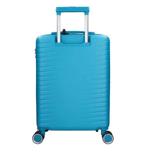 5909 petrol három részes bőrönd szett