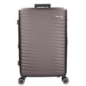 5909 barna három részes bőrönd szett