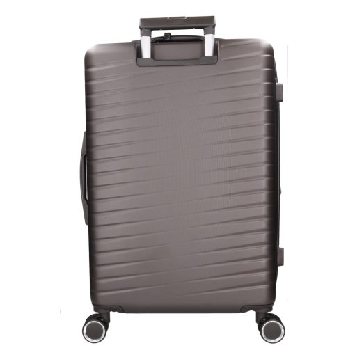 5909 barna három részes bőrönd szett