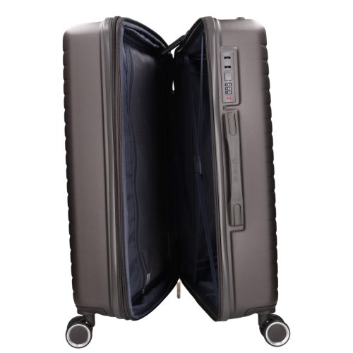 5909 barna három részes bőrönd szett