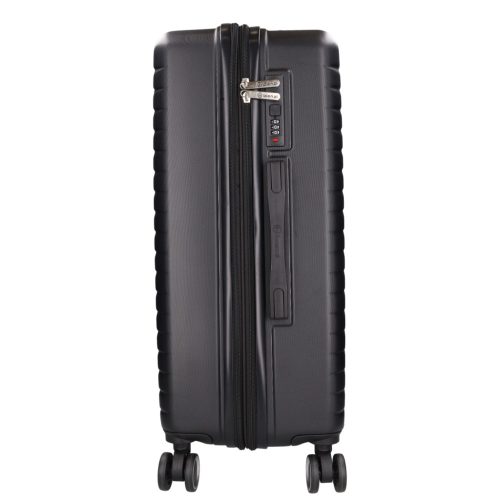 5909 fekete három részes bőrönd szett