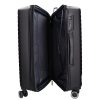 5909 fekete három részes bőrönd szett
