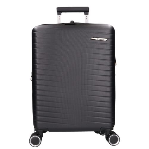 5909 fekete három részes bőrönd szett