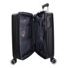 5909 fekete három részes bőrönd szett