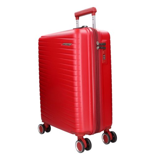 5909-50 piros S méretű bőrönd