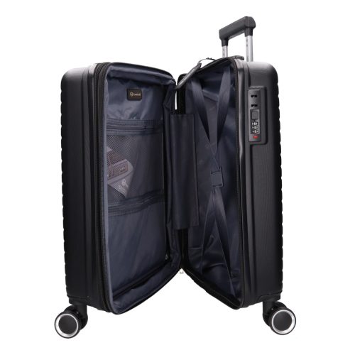 5909-50 fekete S méretű bőrönd