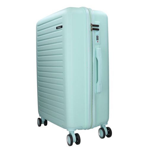 5910 zöld három részes bőrönd szett