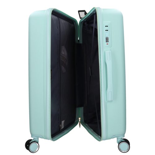 5910 zöld három részes bőrönd szett