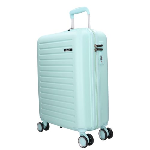 5910 zöld három részes bőrönd szett